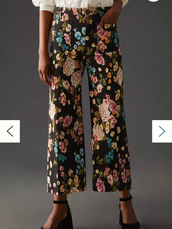 Anthropologie Pants - MAEVE ANTHROPOLOGIE THE COLETTE CROPPED WIDE LEG PANTS 16